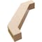 Ekena Millwork 3-inch W x 16-inch D x 16-inch H Burlington Rough Cedar Woodgrain TimberThane Knee Brace, Primed BRCUR03X16X16BURRCPR - alternate 3